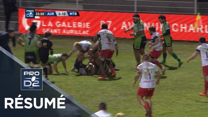 PRO D2 - Résumé Aurillac-Montauban: 16-22 - J17 - Saison 2017/2018