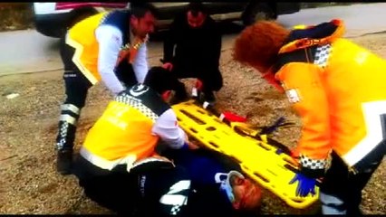 Çorum Takla Atan Araçtan Fırlayan Sürücüsü Yerde Acı İçinde Kıvrandı
