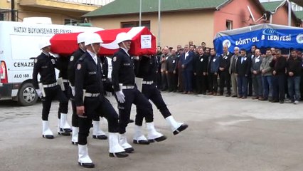 Kazada ölen polisin cenazesi törenle memleketine uğurlandı