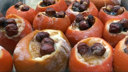 Mandalina kabuğundan yapılan fırın sütlaç büyük ilgi gördü
