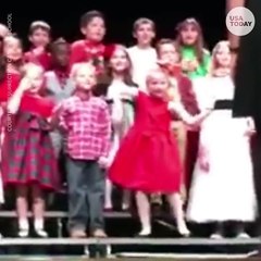 Budding Broadway star steals spotlight at Christmas show