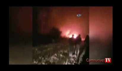 Yanan otomobilden son anda kurtuldu