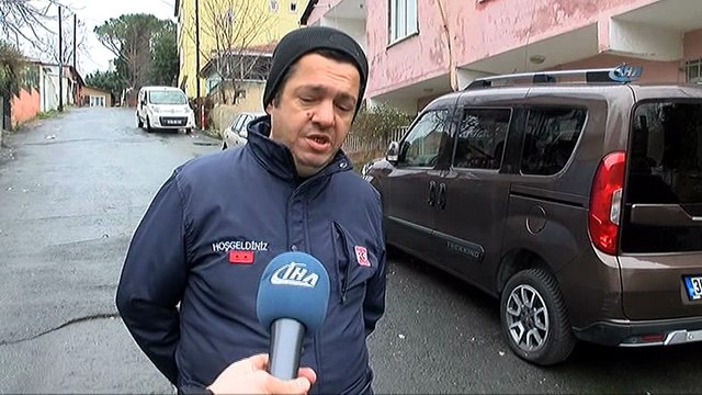 Sarıyer'de şahsın 20 araç lastiğini kesme anı kamerada