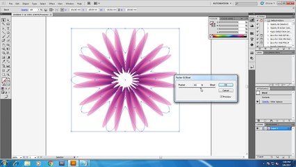 Tutorial on creating flower in Illustrator using Blend. - YouTube