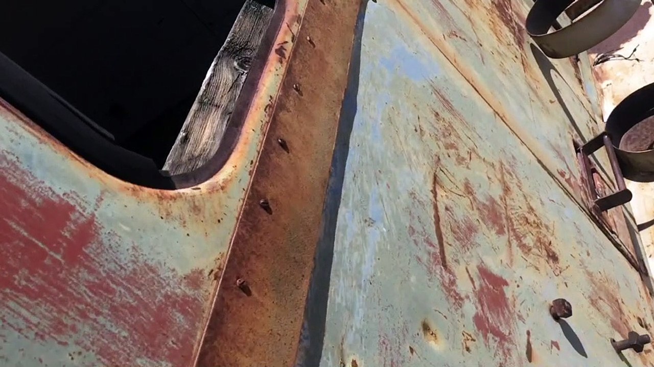 Abandonded Van In The Middle Of The Desert
