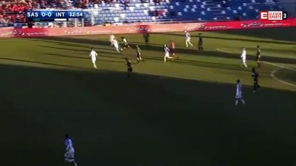 Diego Falcinelli  Goal HD - Sassuolo	1-0	Inter 23.12.2017