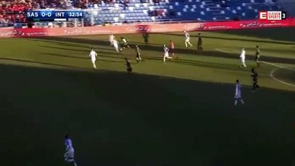 Diego Falcinelli  Goal HD - Sassuolo	1-0	Inter 23.12.2017