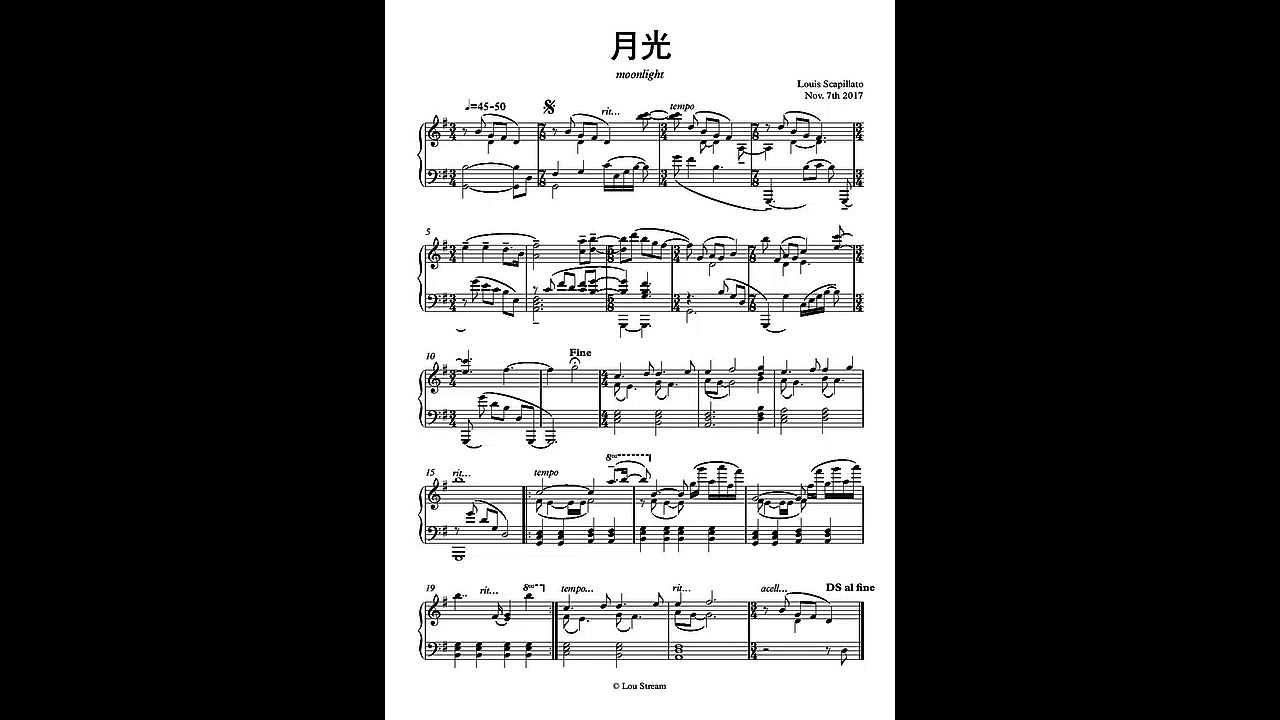 (piano) Yueguang - Lou Stream
