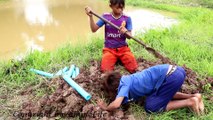 mazing Deep Hole Snake Trap Using _8 _Plastic Pipes Catch 2 Snakes By Smart Boys_