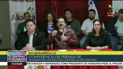Alianza de Oposición: El pueblo hondureño seguirá en las calles