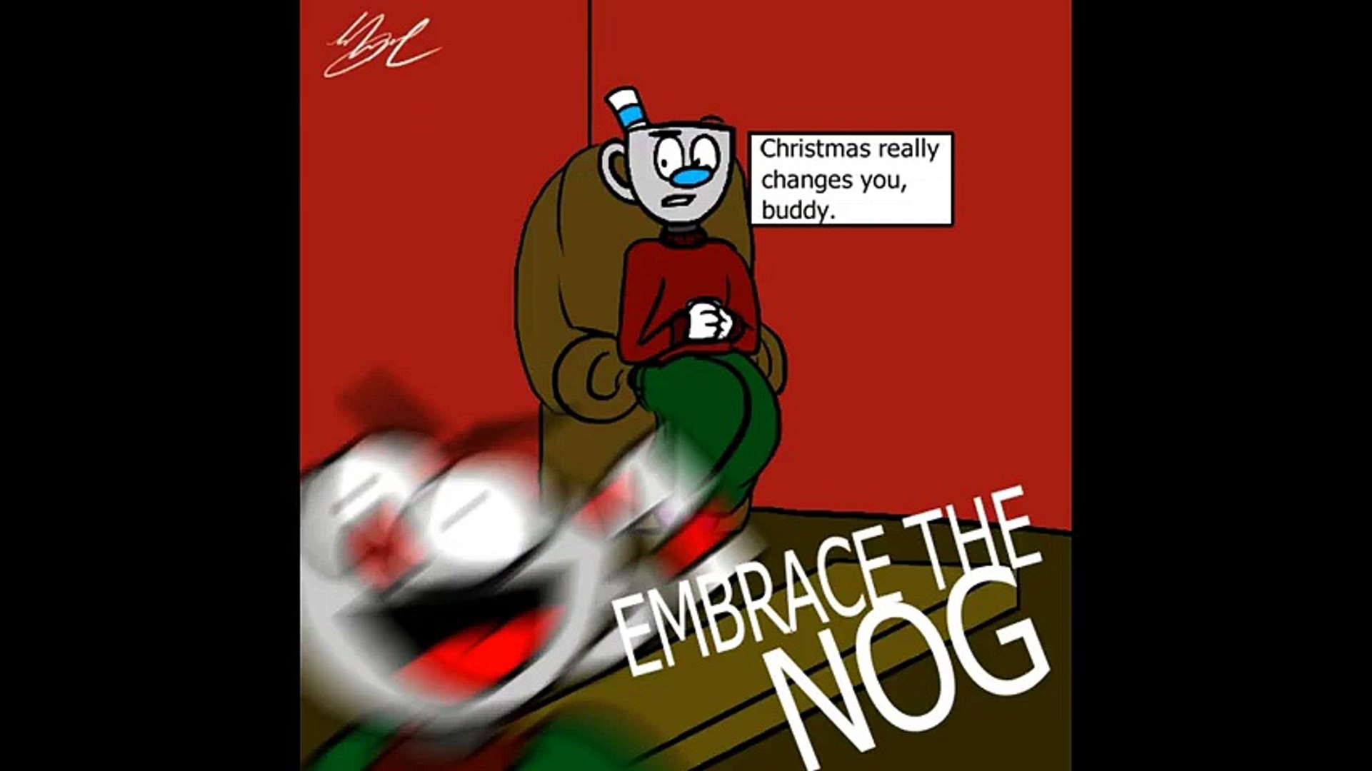 ⁣Cuphead Comic Dub #50! Cuphead Fanart! Cuphead Comic! Christmas Cuphead and Mugman!