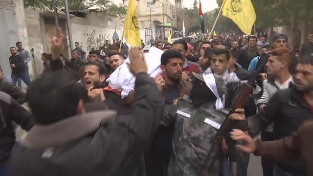 Газа: похороны убитых в столкновениях с израильской армией