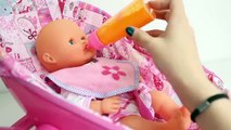 Baby Doll Nenuco Drinks Milk Magic Bottle Bathtime Change Diaper and Clothes Newborn Baby Dolls , Cartoons animated movies 2018
