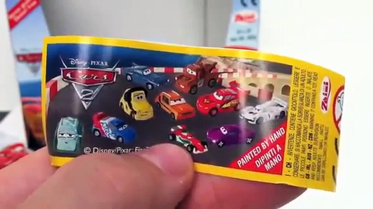 Cars 2 Surprise Eggs Unboxing Disney Pixar toy gift Kinder sorpresa huevo juguete regalo Cars 1 Cartoons animated movies 2018