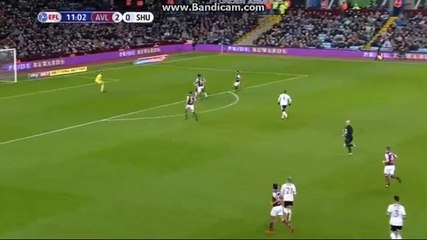 C.Donaldson   Goal HD Aston Villa 2 - 1 Sheffield Utd 23.12.2017 HD