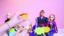 Frozen Picnic Basket Play Set Play Doh Picnic Bucket Disney Princess Anna Elsa DIY , Cartoons animated movies 2018