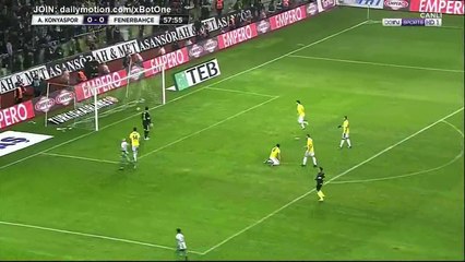 Omer Sahiner Goal HD - Konyaspor 1 - 0 Fenerbahce - 23.12.2017 (Full Replay)