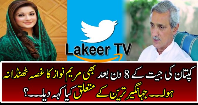 Maryam Nawaz Bashed Over Jahangir Tareen at Twitter