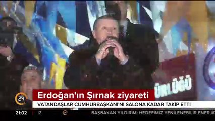 Cumhurbaşkanı Erdoğan Hakkari ve Şırnaklılar ile buluştu