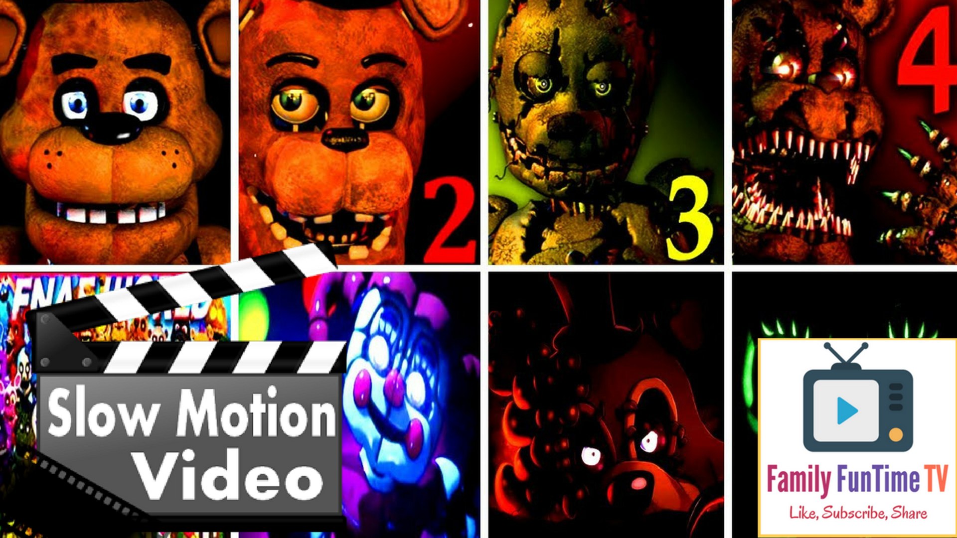ALL JUMPSCARES  FNaF 1 (Five Nights at Freddy's 1) 