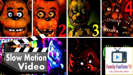 FNAF ALL JUMPSCARES -  SLOW MOTION