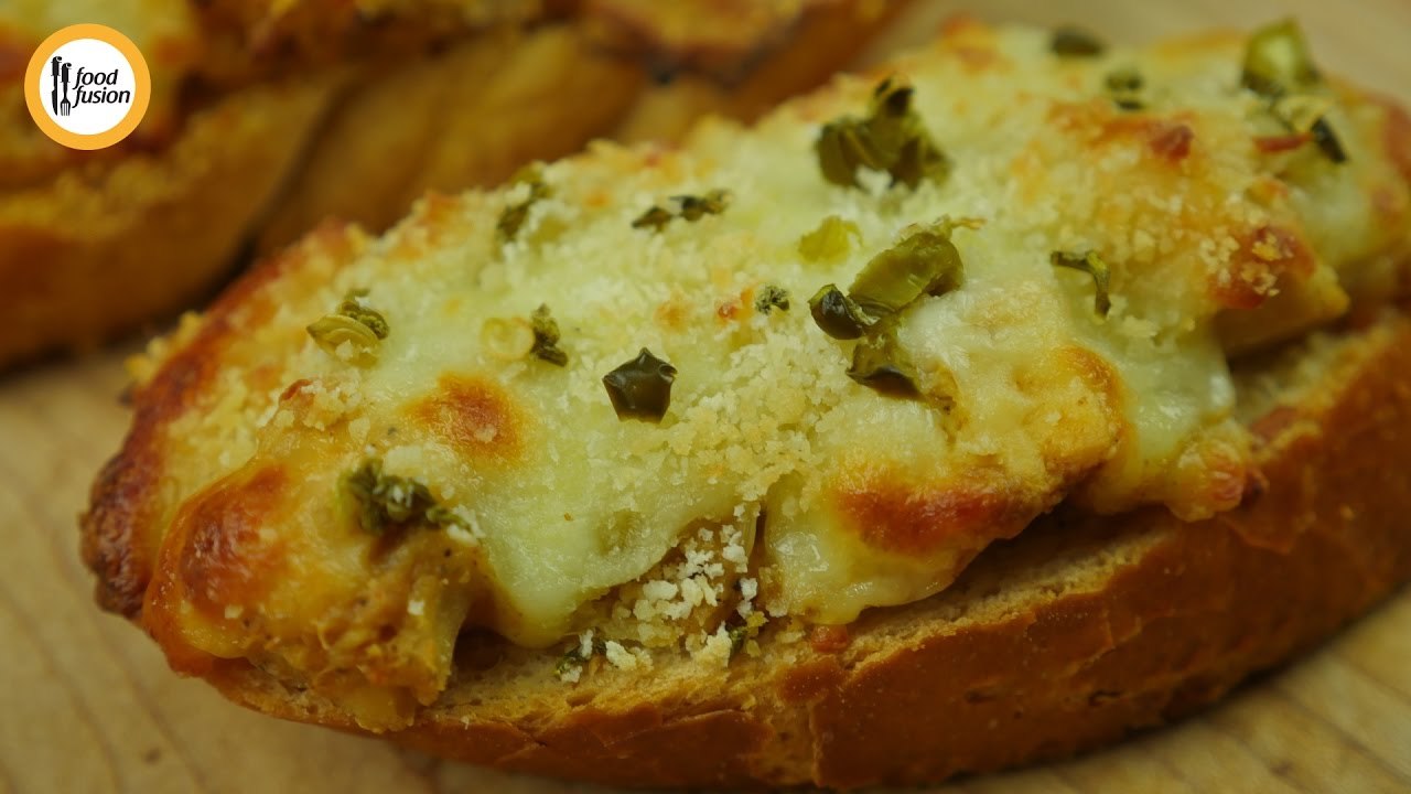 Chicken Cheese Open Sandwich Recipe By Food fusion