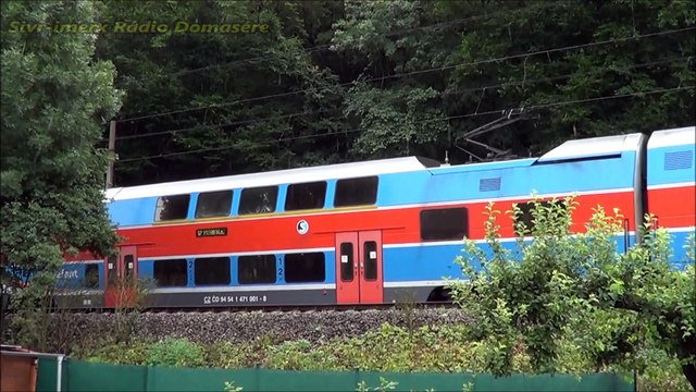 Vlaky Zadní Třebaň a Praha Smíchov - červenec 2017
