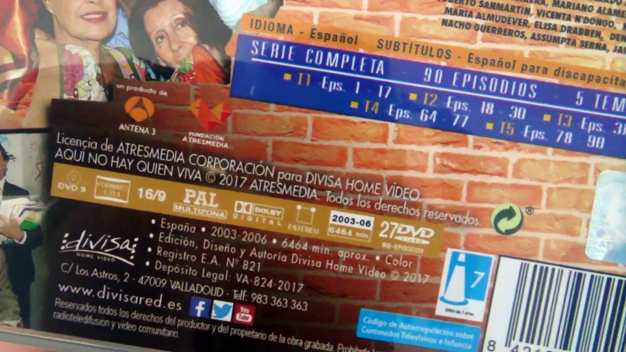 UNBOXING ANHQV DVD PACK SERIE COMPLETA AQUÍ NO HAY QUIEN VIVA UNBOXING DVD