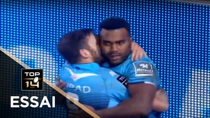TOP 14 - Essai Timoci NAGUSA 1 (MHR) - Montpellier - Lyon - J13 - Saison 2017/2018