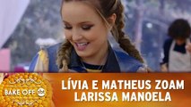 Lívia e Matheus zoam Larissa Manoela