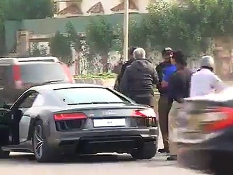 Audi owner misbehaved with Police officers