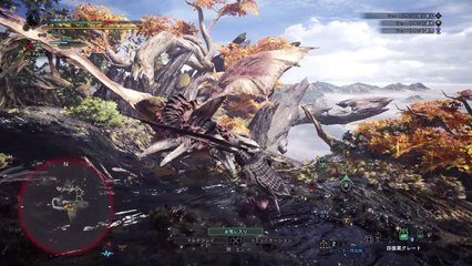 Monster Hunter: World Beta　不沖瀑布打火龍