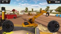 building game for children, trucks, tractors, bulldozers