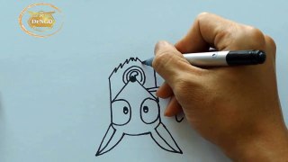 Easy drawing for kids _ Turn word bat into a cartoon Bat-_cS5EHmSBgM