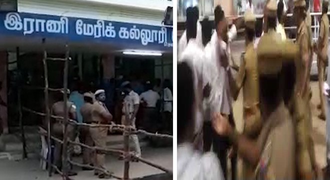 வாக்கு எண்ணிக்கை மையத்தில் கலவரம் ஏற்பட்டதால் வாக்கு எண்ணிக்கை நிறுத்தம்- வீடியோ