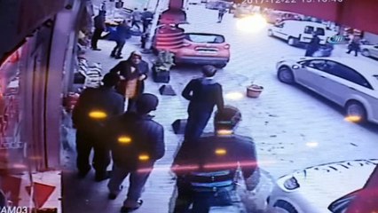 Bahçelievler'de kamyon faciasının eşiğinden dönülen anlar kamerada