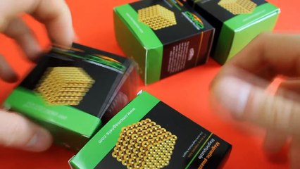 Playing with 1000 mini magnetic balls! (Fun with 1000 cube buckyballs)