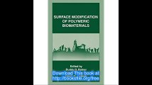 Surface Modification of Polymeric Biomaterials (Aging)