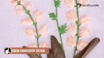Hand Embroidery _ Flower Pattern with Ribbon, Cotton Floss Threads _ HandiWorks #85-dWPE7YvHARI
