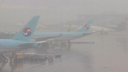 이틀째 꽉 막힌 하늘길...승객들 '울상' / YTN