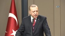 Cumhurbaşkanı Erdoğan, Esenboğa Havalimanı'nda Açıklamalarda Bulundu