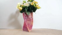 DIY Flower Vase - Popsicle Stick Crafts Ideas for Home decor-RvzpO_06I4Y