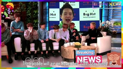 BTS on Ellen DeGeneres Show (27th November!)