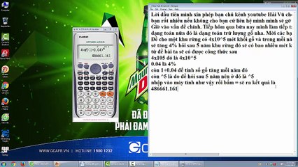 Giải nhanh dạng toán tính trữ lượng gỗ và tìm giá trị lớn nhất