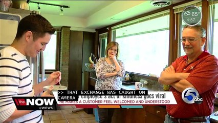 Taco Bell employee's act of kindness goes viral_ He makes a customer feel welcomed and understood