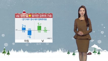 [날씨] 내일 성탄절, 맑지만 강추위 기승 / YTN