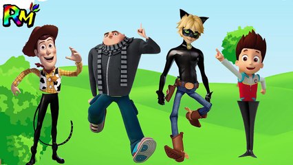 Wrong Legs Despicable Me 3 Toy Story Paw Patrol Cat Noir Finger family Nurse