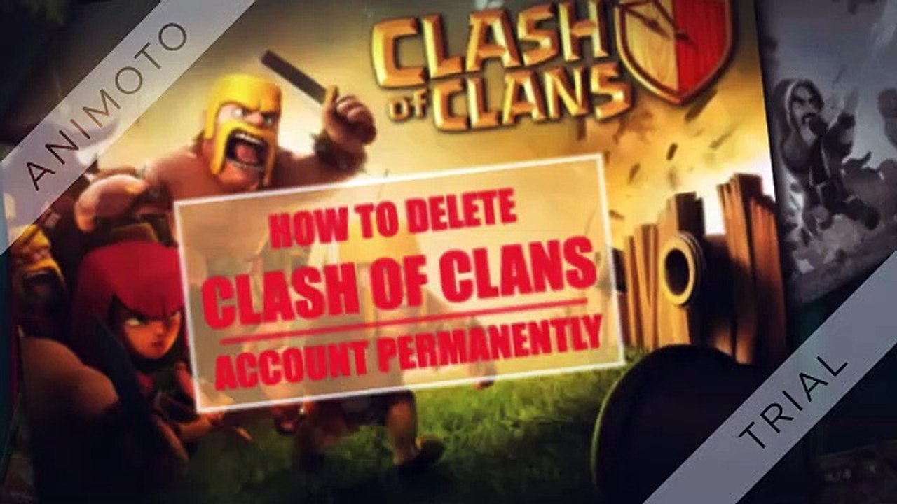how to delete clash of clans account