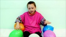 Baby Finger Family Song for Learn Colors with Giant Balloons & Babies Nurs