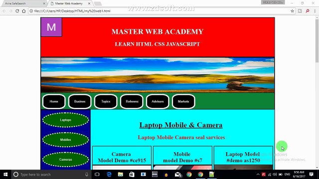 HTML Tutorial part-44 Hindi urdo( How to use SImpal web page-part-13 with css in html